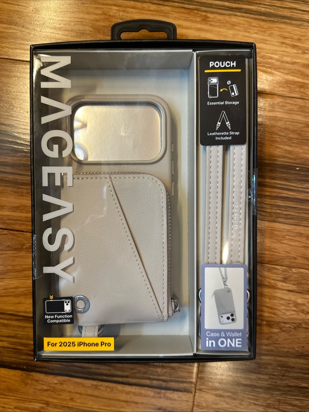 Crossbody Case & Wallet for iPhone 17 Pro - Statlight Beige